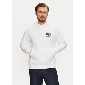 Tommy Hilfiger Mikina MW0MW37462 Biela Regular Fit Muži Tommy Hilfiger Mikina MW0MW37462 Biela Regular Fit Muži