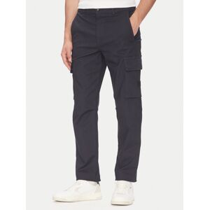 BOSS Bavlnené nohavice 50536882 Tmavomodrá Regular Fit Muži BOSS Bavlnené nohavice 50536882 Tmavomodrá Regular Fit Muži