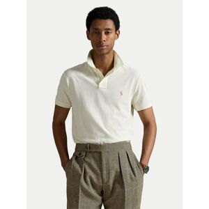 Polo Ralph Lauren Polokošeľa 710534735420 Écru Regular Fit Muži Polo Ralph Lauren Polokošeľa 710534735420 Écru Regular Fit Muži
