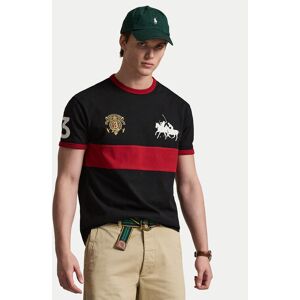 Polo Ralph Lauren Tričko 710B14218001 Čierna Regular Fit Muži Polo Ralph Lauren Tričko 710B14218001 Čierna Regular Fit Muži