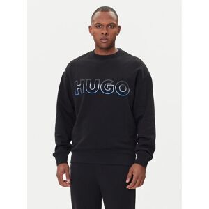 HUGO Mikina Nogocrew 50549148 Čierna Regular Fit Muži HUGO Mikina Nogocrew 50549148 Čierna Regular Fit Muži