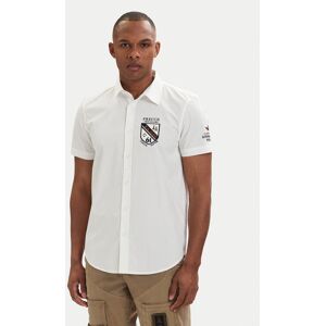 Aeronautica Militare Košeľa 261CA1326UCT03288 Biela Regular Fit Muži Aeronautica Militare Košeľa 261CA1326UCT03288 Biela Regular Fit Muži
