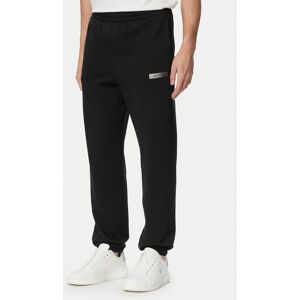 Calvin Klein Teplákové nohavice LV04LG212G Čierna Regular Fit Muži Calvin Klein Teplákové nohavice LV04LG212G Čierna Regular Fit Muži