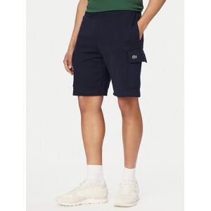 Lacoste Športové kraťasy GH9743 Tmavomodrá Regular Fit Muži Lacoste Športové kraťasy GH9743 Tmavomodrá Regular Fit Muži