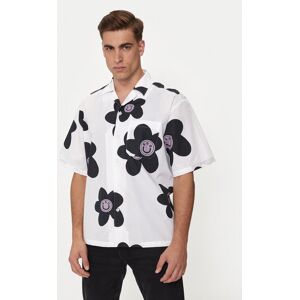 Hugo Košeľa Eligino 50513855 Biela Oversize Muži Hugo Košeľa Eligino 50513855 Biela Oversize Muži