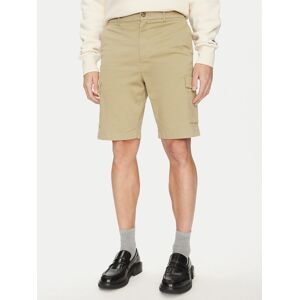 Calvin Klein Bavlnené šortky Modern Twill K10K114067 Béžová Regular Fit Muži Calvin Klein Bavlnené šortky Modern Twill K10K114067 Béžová Regular Fit Muži