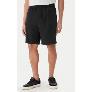 Calvin Klein Bavlnené šortky LV04LF614G Čierna Regular Fit Muži Calvin Klein Bavlnené šortky LV04LF614G Čierna Regular Fit Muži