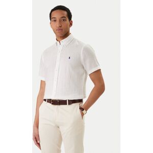Polo Ralph Lauren Košeľa 710968912500 Biela Custom Fit Muži Polo Ralph Lauren Košeľa 710968912500 Biela Custom Fit Muži