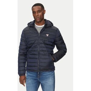 Guess Jeans Vatovaná bunda M5RL99 WHAB2 Tmavomodrá Regular Fit Muži Guess Jeans Vatovaná bunda M5RL99 WHAB2 Tmavomodrá Regular Fit Muži