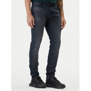 HUGO Džínsy 50556055 Tmavomodrá Extra Slim Fit Muži HUGO Džínsy 50556055 Tmavomodrá Extra Slim Fit Muži