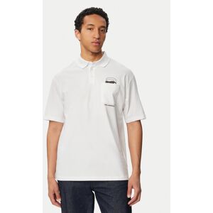 KARL LAGERFELD Polokošeľa 745127 561225 Biela Regular Fit Muži KARL LAGERFELD Polokošeľa 745127 561225 Biela Regular Fit Muži