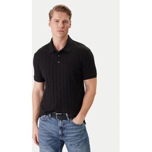 Calvin Klein Polokošeľa LV04LE203G Čierna Regular Fit Muži Calvin Klein Polokošeľa LV04LE203G Čierna Regular Fit Muži