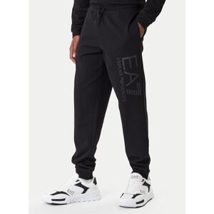 EA7 Emporio Armani Teplákové nohavice 7M001415 AF22266 MC005 Čierna Regular Fit Muži EA7 Emporio Armani Teplákové nohavice 7M001415 AF22266 MC005 Čierna Regular Fit Muži