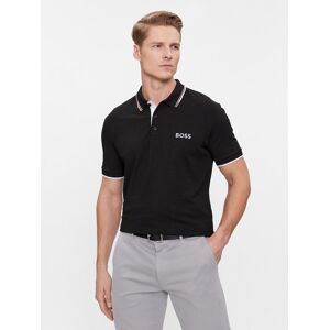 Boss Polokošeľa Paddy Pro 50469102 Čierna Regular Fit Muži Boss Polokošeľa Paddy Pro 50469102 Čierna Regular Fit Muži