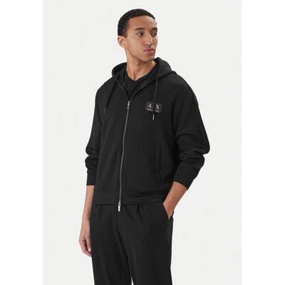 Armani Exchange Mikina XM001770 AF19936 UC001 Čierna Regular Fit Muži Armani Exchange Mikina XM001770 AF19936 UC001 Čierna Regular Fit Muži