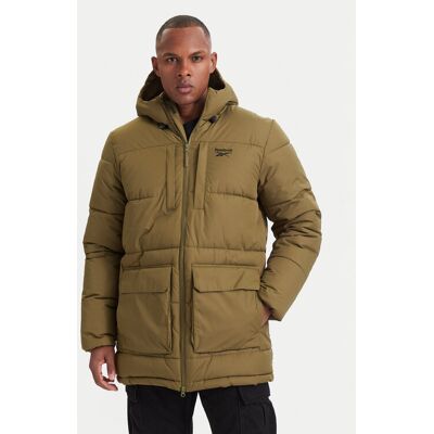 Reebok Zimné bundy RCC00077 Tmavo zelená Regular Fit Muži Reebok Zimné bundy RCC00077 Tmavo zelená Regular Fit Muži