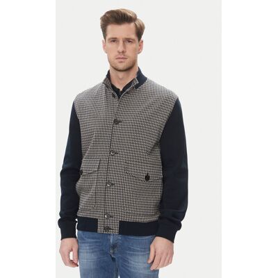 Bugatti Mikina 8750 75173C Tmavomodrá Regular Fit Muži Bugatti Mikina 8750 75173C Tmavomodrá Regular Fit Muži