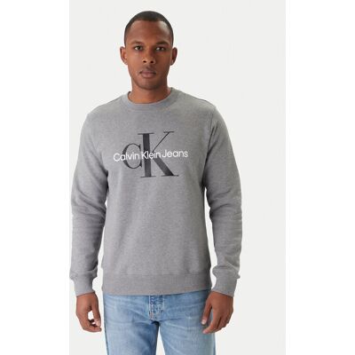 Calvin Klein Jeans Mikina J30J320933 Sivá Regular Fit Muži Calvin Klein Jeans Mikina J30J320933 Sivá Regular Fit Muži