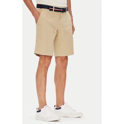 Tommy Hilfiger Bavlnené šortky Brooklyn MW0MW39706 Béžová Regular Fit Muži Tommy Hilfiger Bavlnené šortky Brooklyn MW0MW39706 Béžová Regular Fit Muži