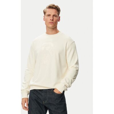 KARL LAGERFELD Mikina 705011 563900 Biela Regular Fit Muži KARL LAGERFELD Mikina 705011 563900 Biela Regular Fit Muži