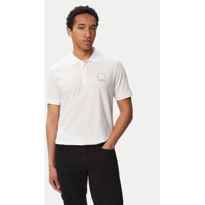 KARL LAGERFELD Polokošeľa 745025 563224 Biela Regular Fit Muži KARL LAGERFELD Polokošeľa 745025 563224 Biela Regular Fit Muži