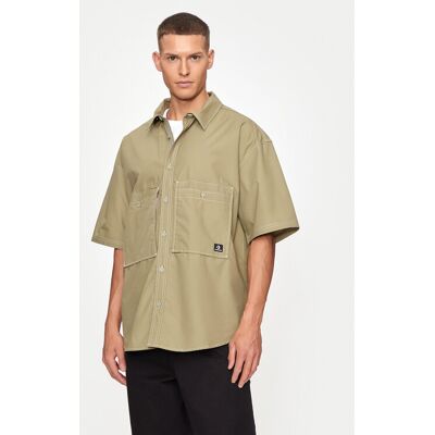 Converse Košeľa M Wordmark Utility Shirt 10026433-A02 Kaki Regular Fit Muži Converse Košeľa M Wordmark Utility Shirt 10026433-A02 Kaki Regular Fit Muži