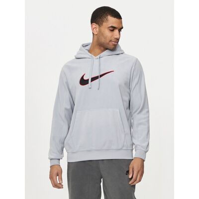 Nike Fleecová mikina FQ8820 Sivá Regular Fit Muži Nike Fleecová mikina FQ8820 Sivá Regular Fit Muži