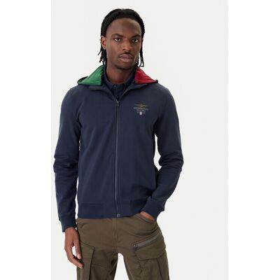 Aeronautica Militare Mikina 261FE2097UF00674 Tmavomodrá Regular Fit Muži Aeronautica Militare Mikina 261FE2097UF00674 Tmavomodrá Regular Fit Muži