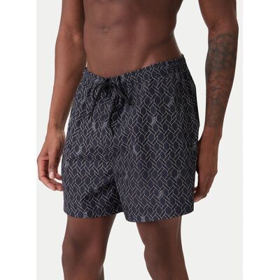 KARL LAGERFELD Plavecké šortky B1M46003 Tmavomodrá Regular Fit Muži KARL LAGERFELD Plavecké šortky B1M46003 Tmavomodrá Regular Fit Muži