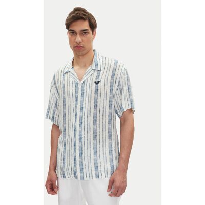Emporio Armani Košeľa EM000593 AF12351 F0027 Modrá Regular Fit Muži Emporio Armani Košeľa EM000593 AF12351 F0027 Modrá Regular Fit Muži