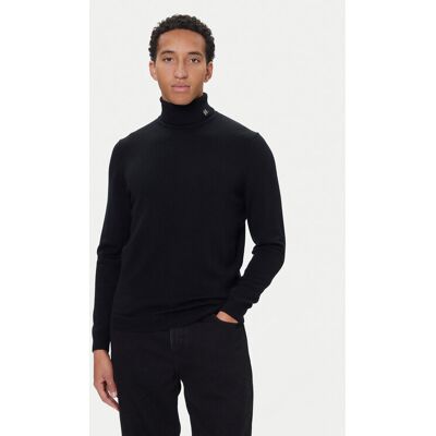 KARL LAGERFELD Rolák 655010 554399 Čierna Regular Fit Muži KARL LAGERFELD Rolák 655010 554399 Čierna Regular Fit Muži