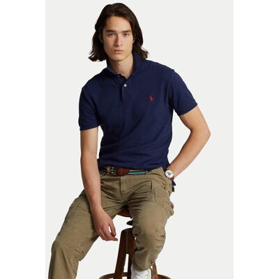 Polo Ralph Lauren Polokošeľa Core Replen 710795080 Tmavomodrá Slim Fit Muži Polo Ralph Lauren Polokošeľa Core Replen 710795080 Tmavomodrá Slim Fit Muži