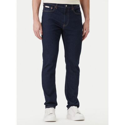 Calvin Klein Jeans Džínsy LV04RF757G Tmavomodrá Slim Fit Muži Calvin Klein Jeans Džínsy LV04RF757G Tmavomodrá Slim Fit Muži