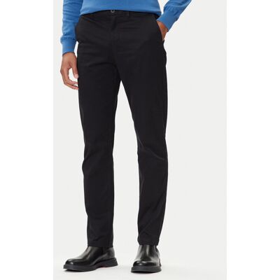 Calvin Klein Chino nohavice LV040EM633 Čierna Slim Fit Muži Calvin Klein Chino nohavice LV040EM633 Čierna Slim Fit Muži