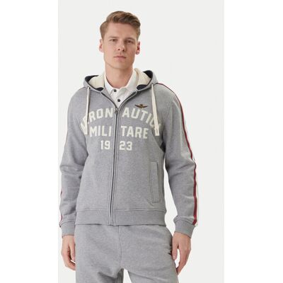 Aeronautica Militare Mikina 261FE2070UF00677 Sivá Comfort Fit Muži Aeronautica Militare Mikina 261FE2070UF00677 Sivá Comfort Fit Muži
