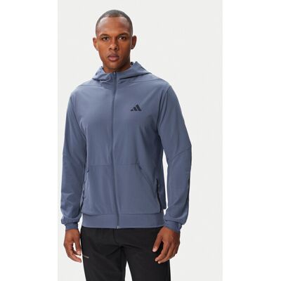 adidas Mikina D4T Workout KS6394 Modrá Regular Fit Muži adidas Mikina D4T Workout KS6394 Modrá Regular Fit Muži