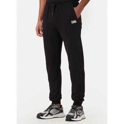 KARL LAGERFELD Teplákové nohavice 705782 562917 Čierna Regular Fit Muži KARL LAGERFELD Teplákové nohavice 705782 562917 Čierna Regular Fit Muži