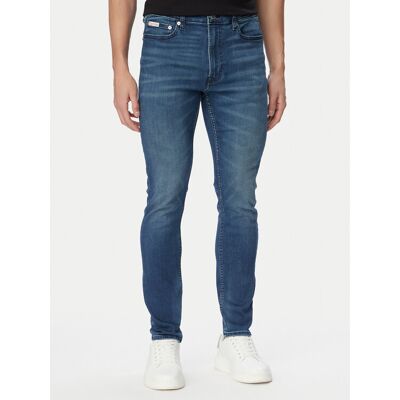Calvin Klein Jeans Džínsy LV04RG794G Modrá Skinny Fit Muži Calvin Klein Jeans Džínsy LV04RG794G Modrá Skinny Fit Muži