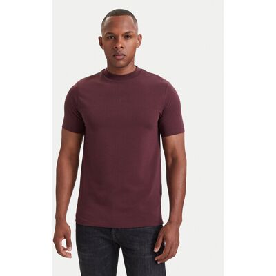 KARL LAGERFELD Tričko 755040 564235 Bordová Regular Fit Muži KARL LAGERFELD Tričko 755040 564235 Bordová Regular Fit Muži