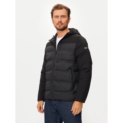 KARL LAGERFELD Vatovaná bunda 505029 544596 Čierna Regular Fit Muži KARL LAGERFELD Vatovaná bunda 505029 544596 Čierna Regular Fit Muži