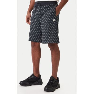 Guess Športové kraťasy Z4YD03 K7122 Čierna Regular Fit Muži Guess Športové kraťasy Z4YD03 K7122 Čierna Regular Fit Muži
