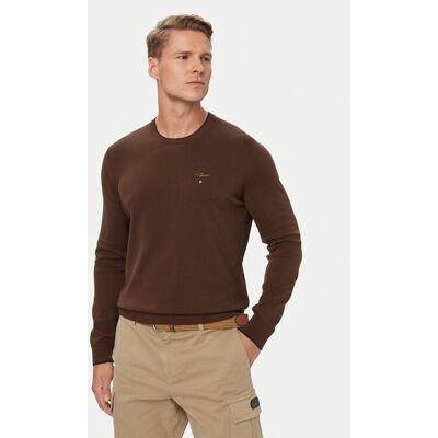 Aeronautica Militare Sveter 262MA1631UL00506 Hnedá Regular Fit Muži Aeronautica Militare Sveter 262MA1631UL00506 Hnedá Regular Fit Muži