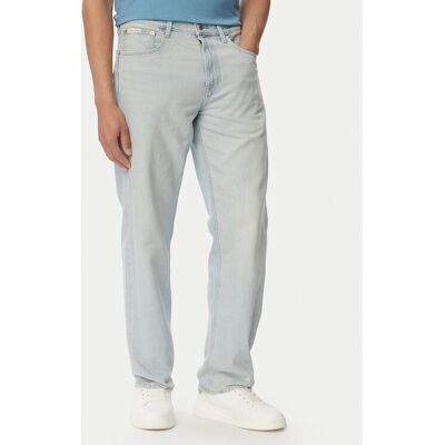 Calvin Klein Jeans Džínsy 90S LV04RG701G Svetlo modrá Straight Fit Muži Calvin Klein Jeans Džínsy 90S LV04RG701G Svetlo modrá Straight Fit Muži