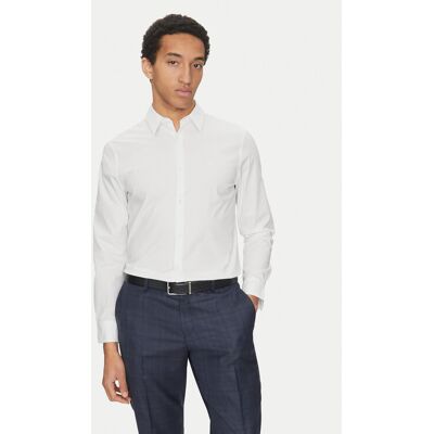 Calvin Klein Košeľa LV04LB145G Biela Slim Fit Muži Calvin Klein Košeľa LV04LB145G Biela Slim Fit Muži