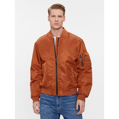 Calvin Klein Bundy bomber Recycled Sateen Hero Bomber K10K109907 Hnedá Regular Fit Muži Calvin Klein Bundy bomber Recycled Sateen Hero Bomber K10K109907 Hnedá Regular Fit Muži