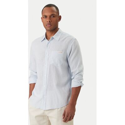 Calvin Klein Jeans Košeľa LV04RF121G Modrá Regular Fit Muži Calvin Klein Jeans Košeľa LV04RF121G Modrá Regular Fit Muži