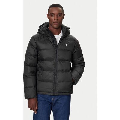 Calvin Klein Jeans Vatovaná bunda LV04RC518G Čierna Regular Fit Muži Calvin Klein Jeans Vatovaná bunda LV04RC518G Čierna Regular Fit Muži