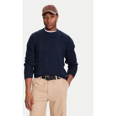 Tommy Jeans Sveter DM0DM22101 Tmavomodrá Regular Fit Muži Tommy Jeans Sveter DM0DM22101 Tmavomodrá Regular Fit Muži