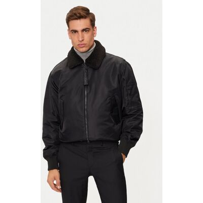Calvin Klein Jeans Bundy bomber J30J326108 Čierna Regular Fit Muži Calvin Klein Jeans Bundy bomber J30J326108 Čierna Regular Fit Muži