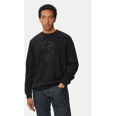 KARL LAGERFELD Mikina 705011 563900 Čierna Regular Fit Muži KARL LAGERFELD Mikina 705011 563900 Čierna Regular Fit Muži